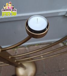 חנוכית זהב גדולה - 1.20 מטר