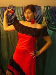 רקדנית פלמנקו - דגם לטיני