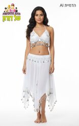 רקדנית בטן לבנה